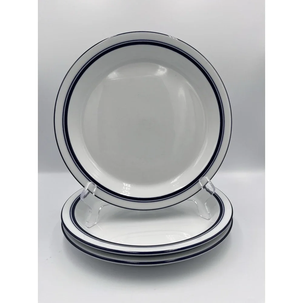 Dansk Bistro Christianshavn Blue Salad Plates SET OF 3 Portugal 8 3/4